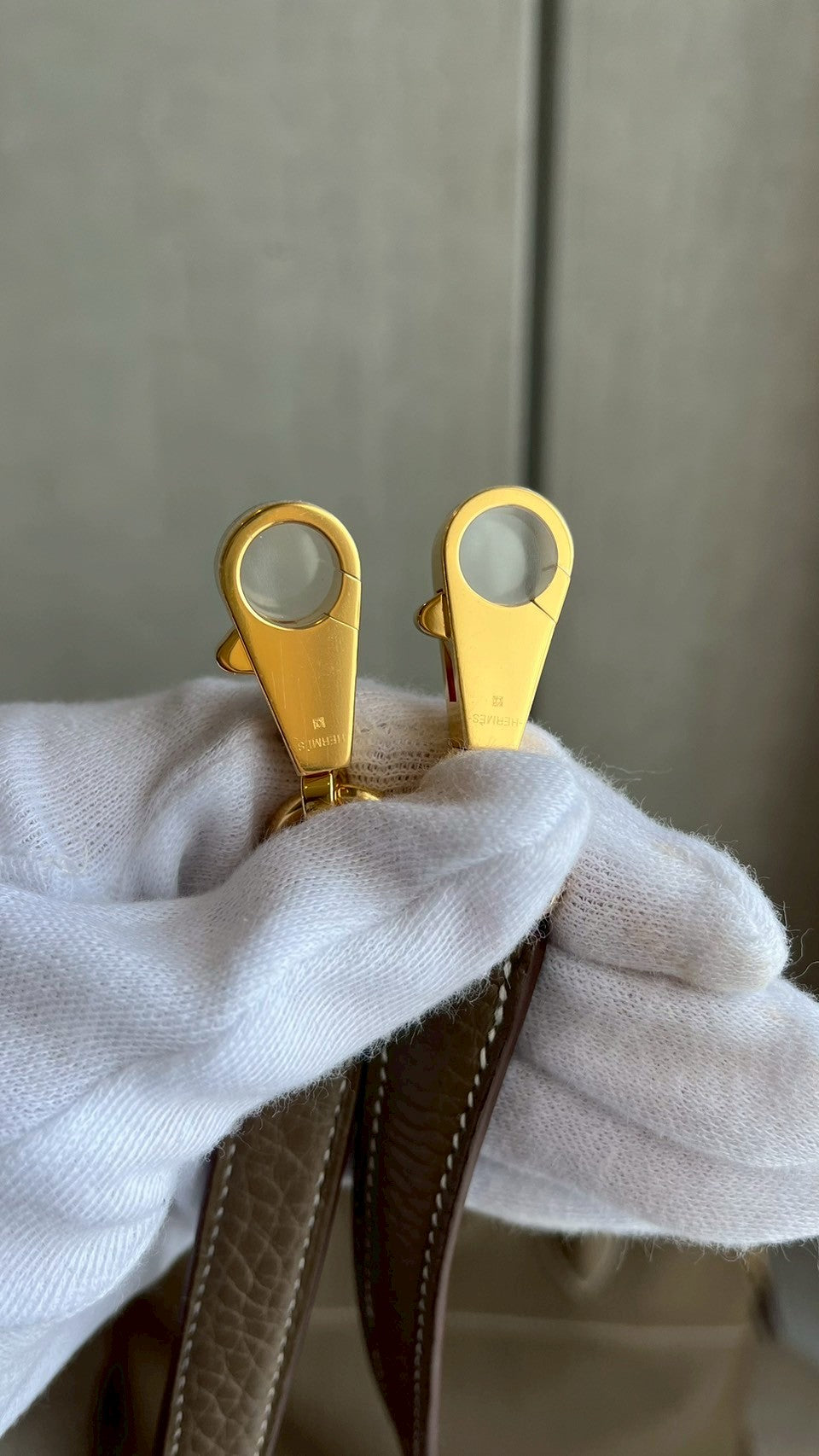 ボリード31/エトゥープ/ゴールド金具 #1180