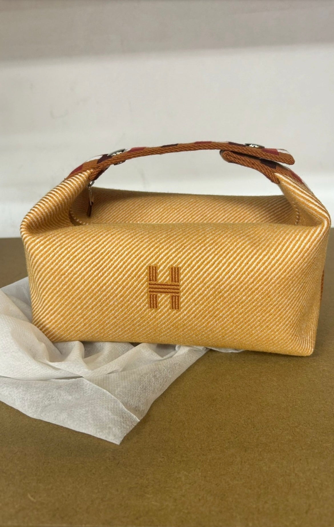 【HERMES】ブリッドアブラックPM/オレンジ#1219