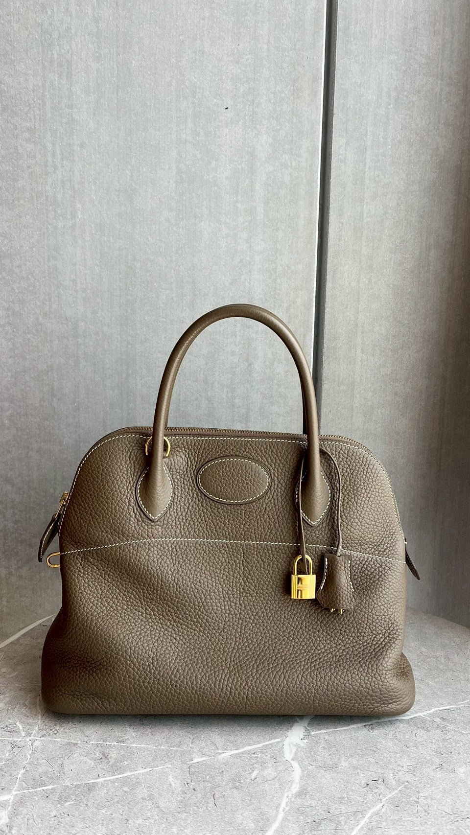 ボリード31/エトゥープ/ゴールド金具 #1180