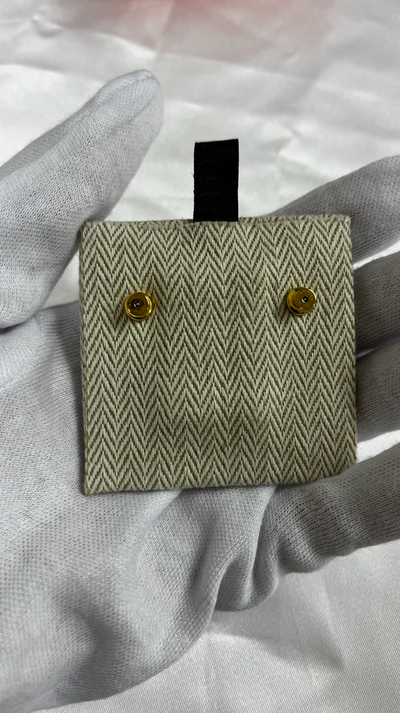 HERMES ポップHピアス ミニ ローズトラジェ×ゴールド金具 #2513