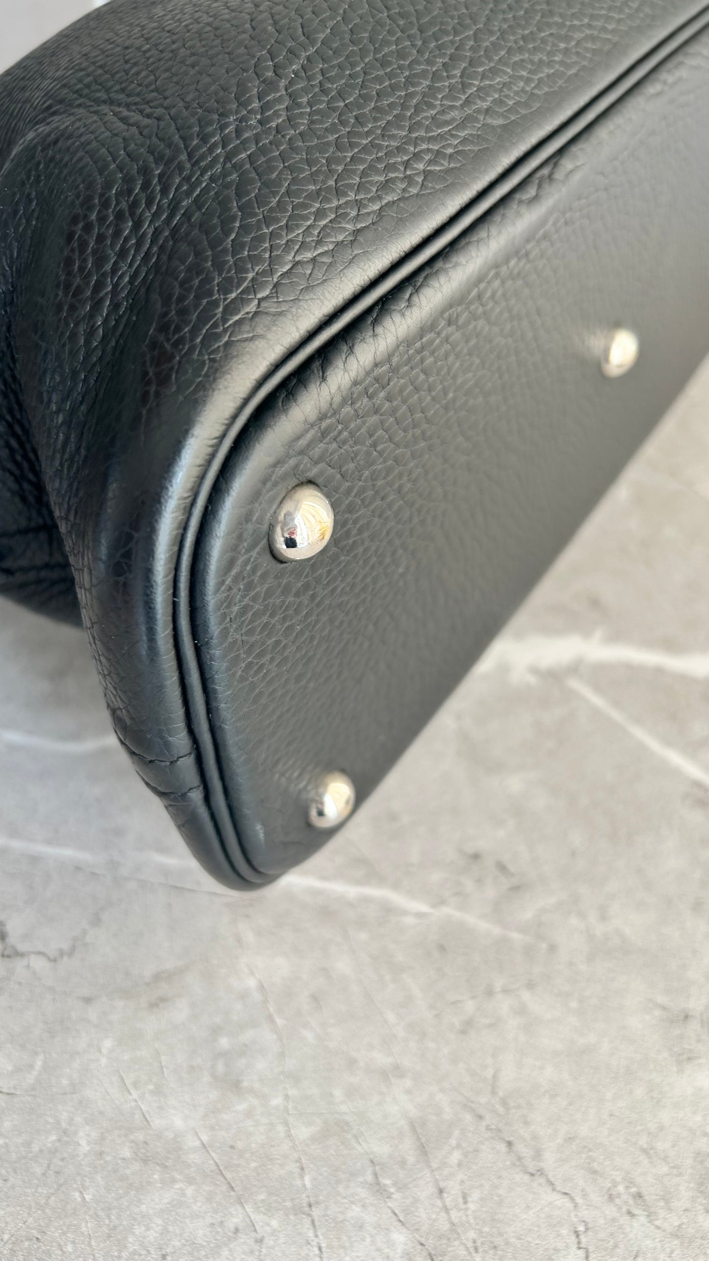 【HERMES】ボリード31ノワール/シルバー金具/トリヨンクレマンス #773