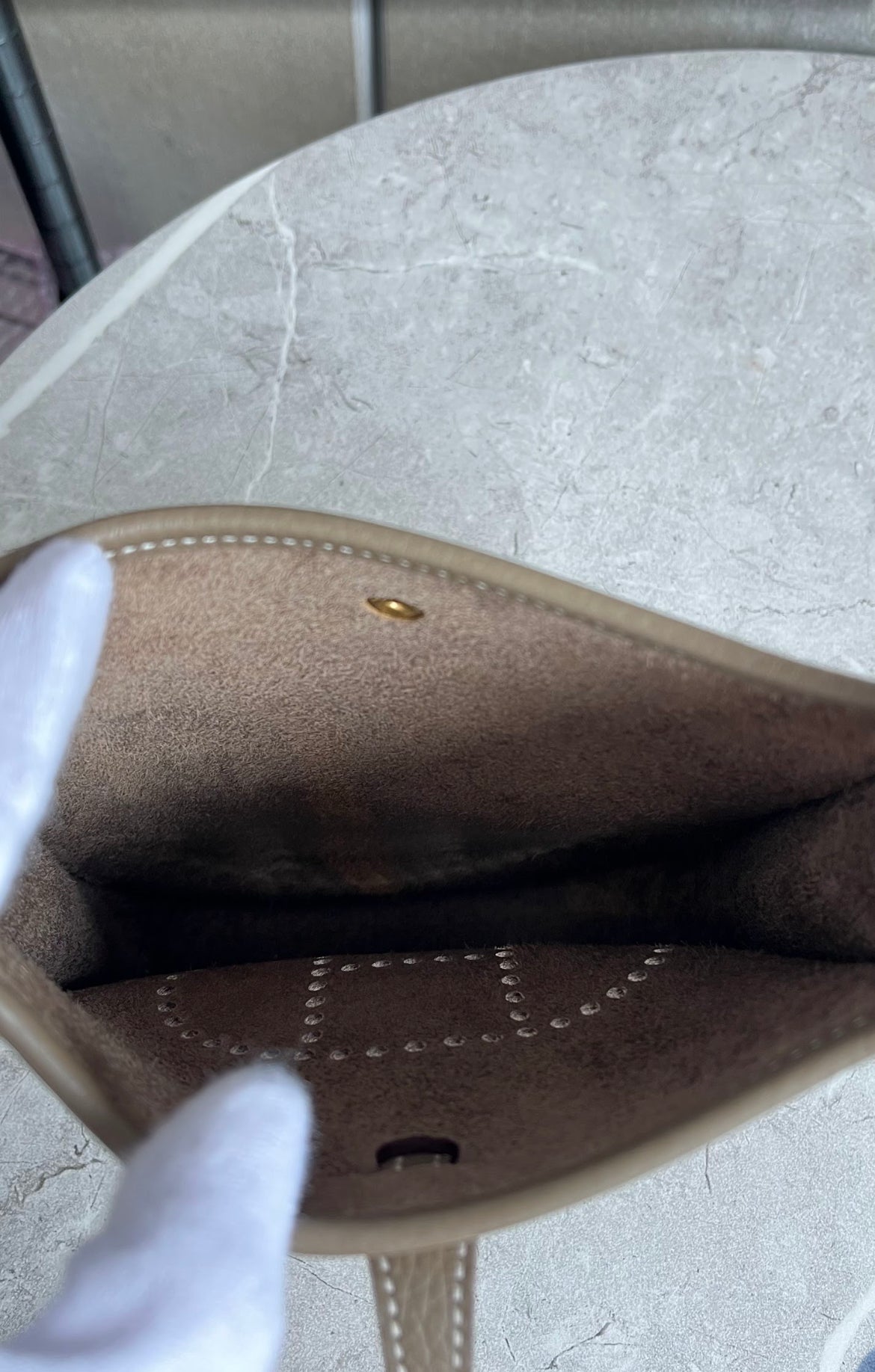 エヴリンtpm エトゥープ ゴールド金具#1209