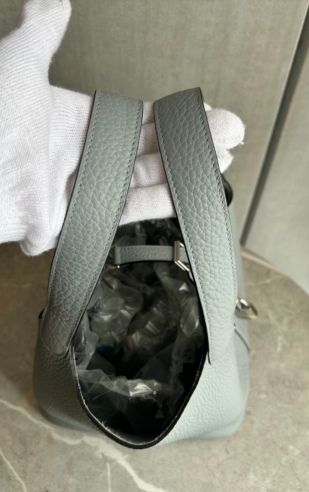 HERMES ピコタンロックMM グリパンタン シルバー金具#1268