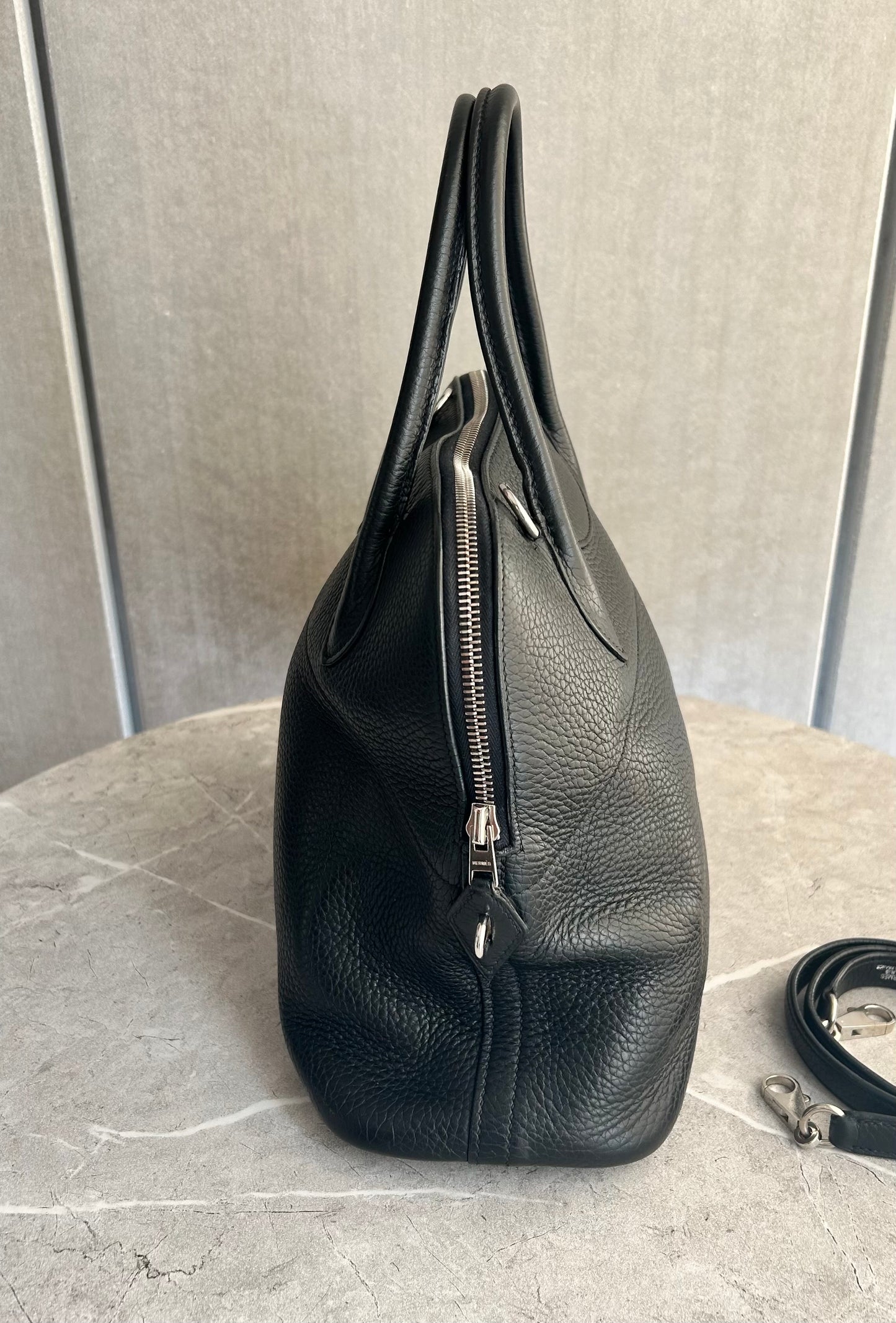 【HERMES】ボリード31ノワール/シルバー金具/トリヨンクレマンス #773