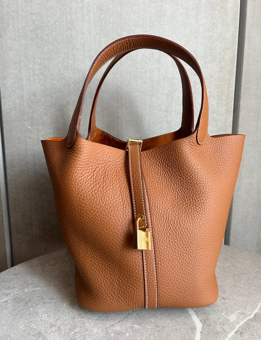 HERMES ピコタンMM ゴールド#1513