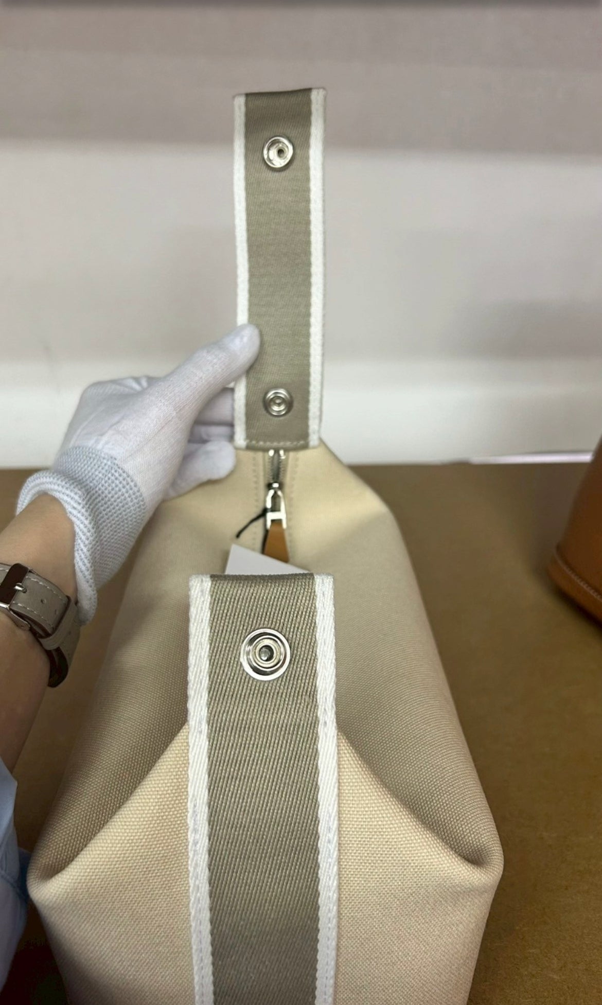 【HERMES】ブリッドアブラックPM/ホワイト#1198