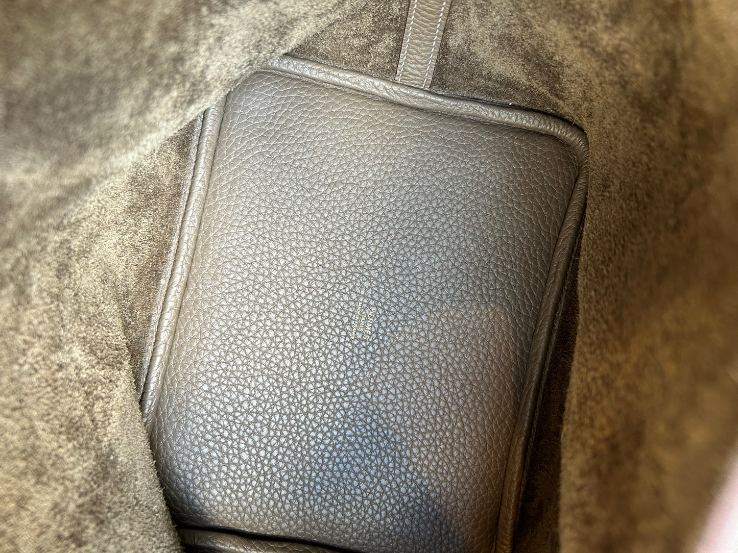 【HERMES】ピコタンロックMM エトゥープ ゴールド金具#485