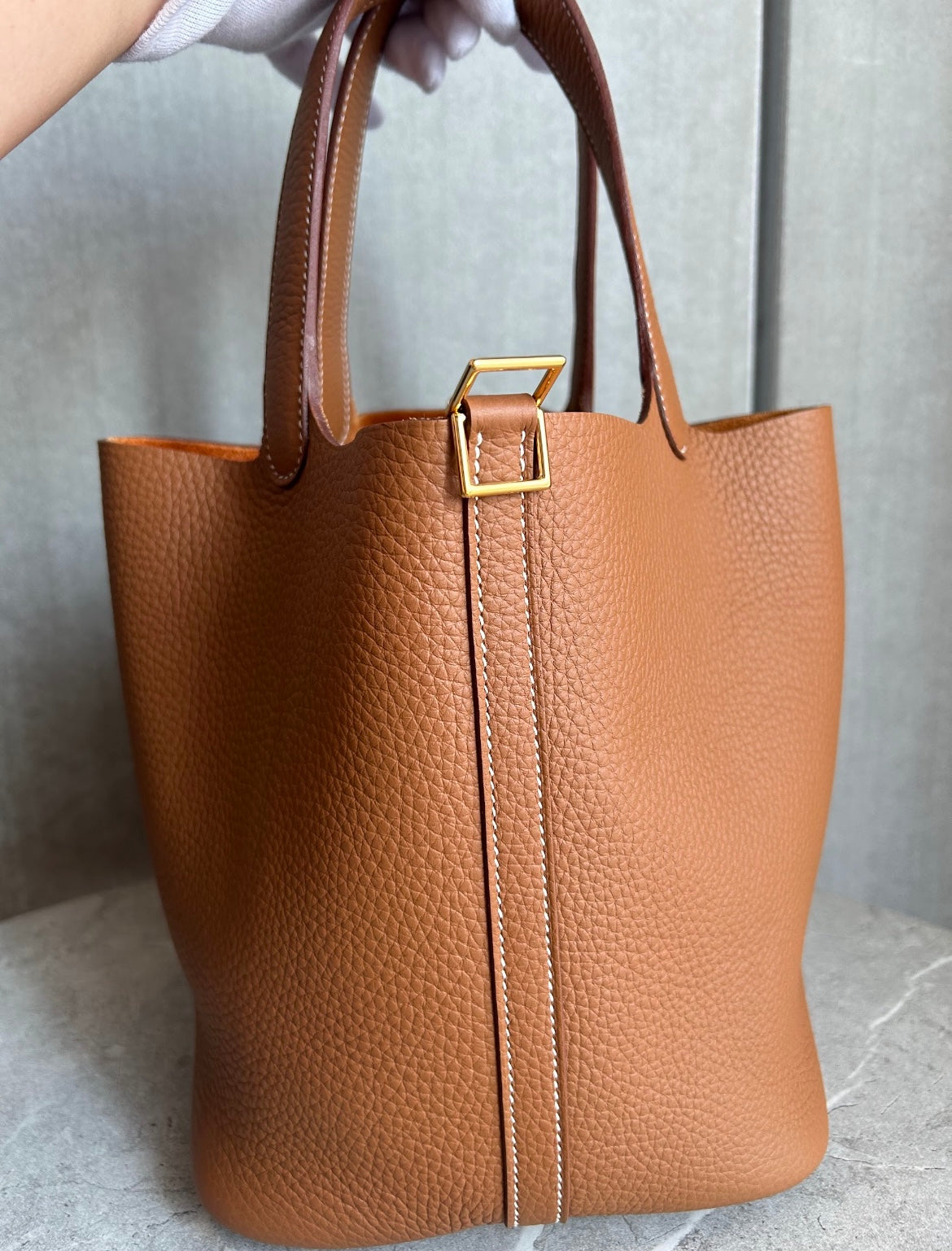 HERMES ピコタンMM ゴールド#1513