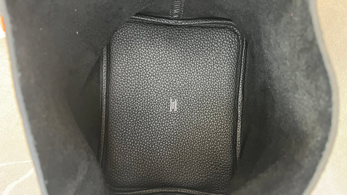 【HERMES】ピコタンロックMM ノワール シルバー金具#810