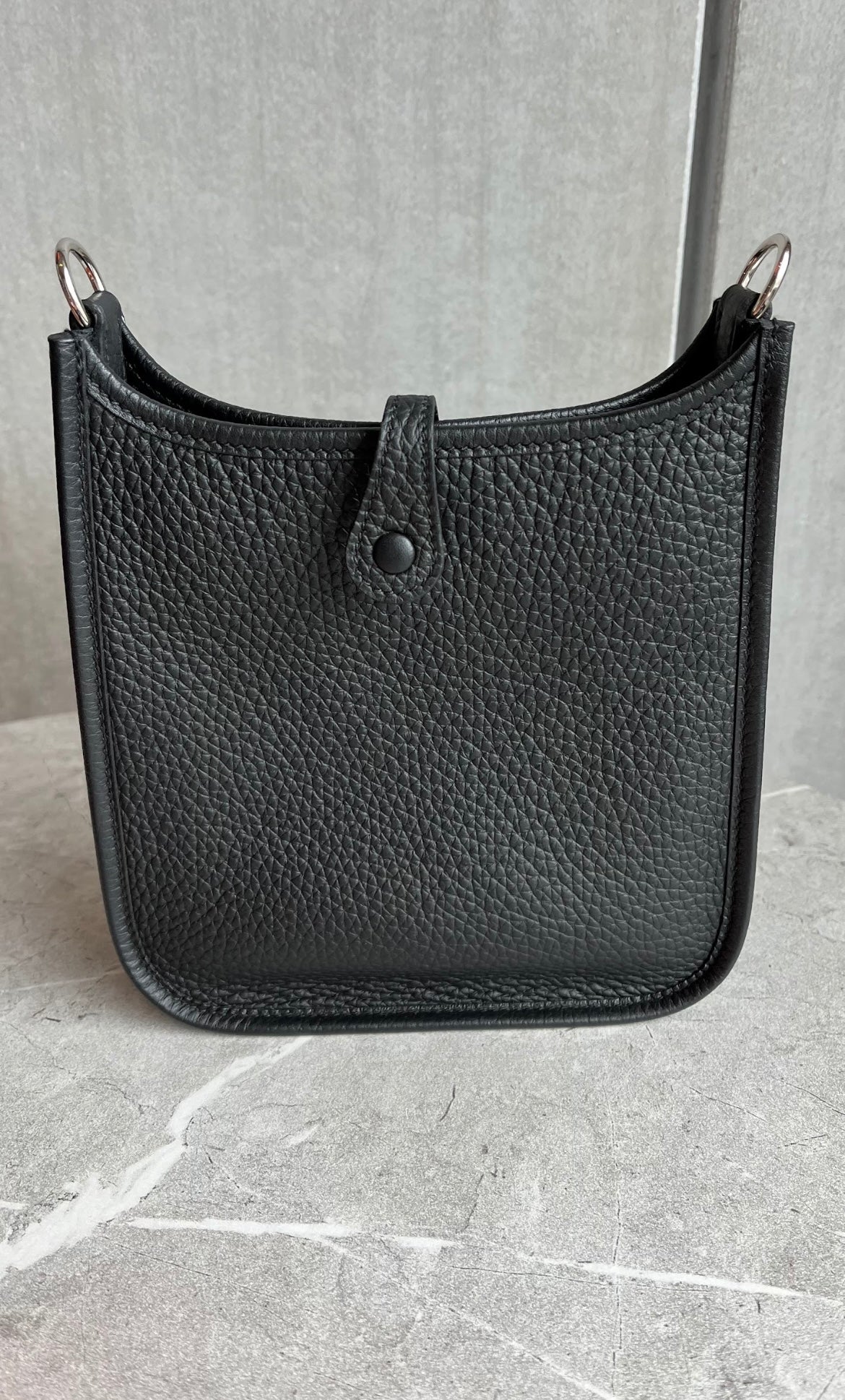 エヴリンtpm ノワール/シルバー金具 #1015