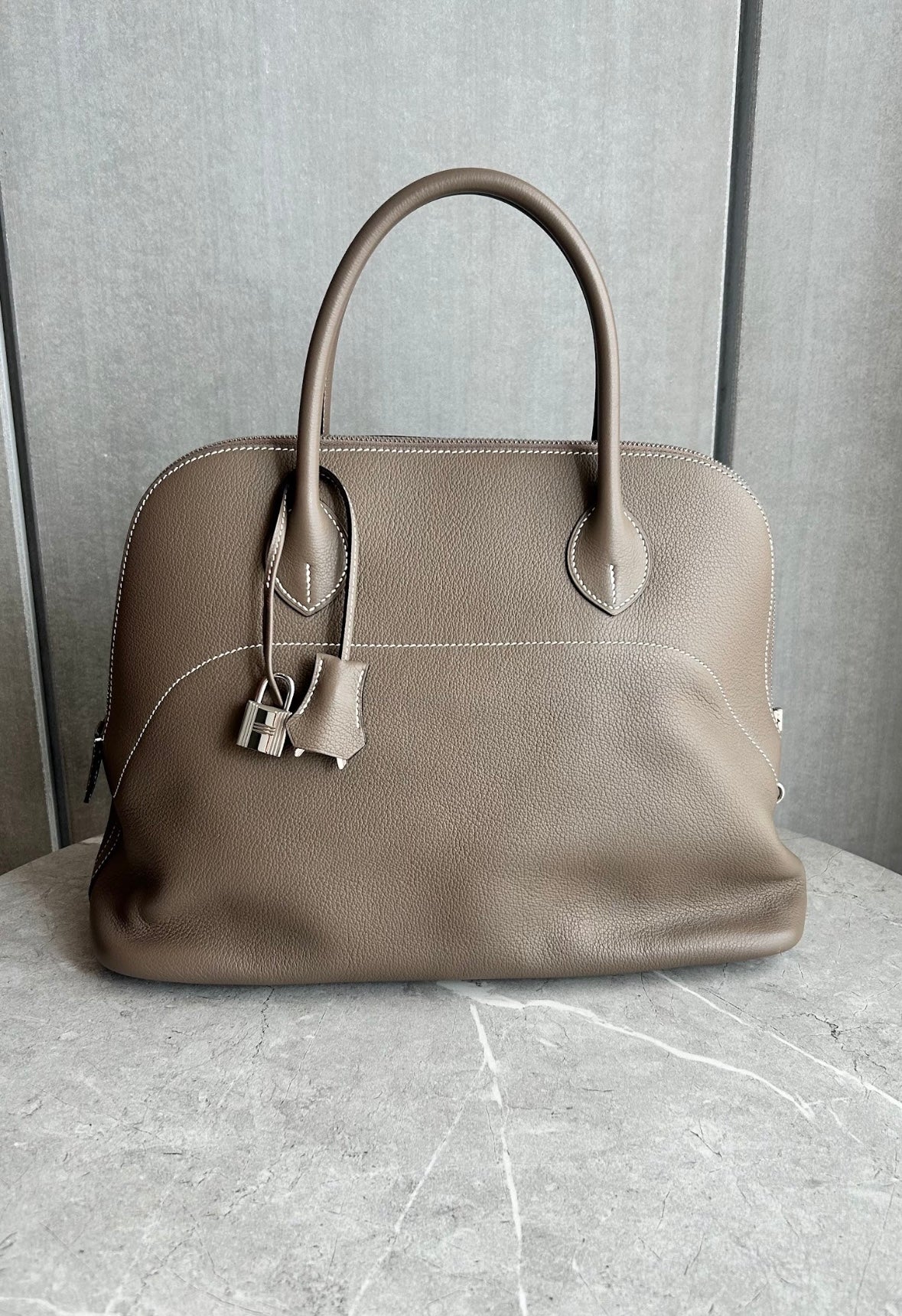 楽天市場】エルメス ボリード35 エトープ エトゥープ シルバー金具