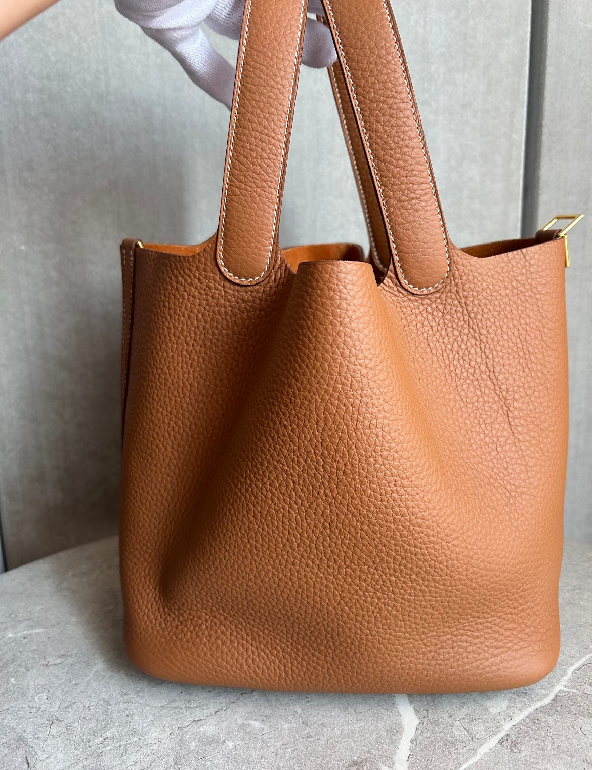 HERMES ピコタンMM ゴールド#1513