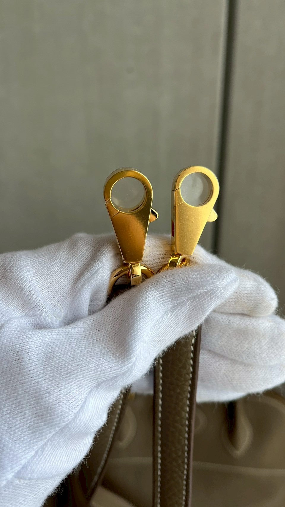 ボリード31/エトゥープ/ゴールド金具 #1180