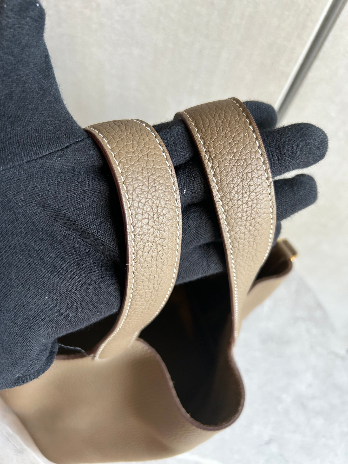【HERMES】ピコタンロックMM エトゥープ ゴールド金具#485