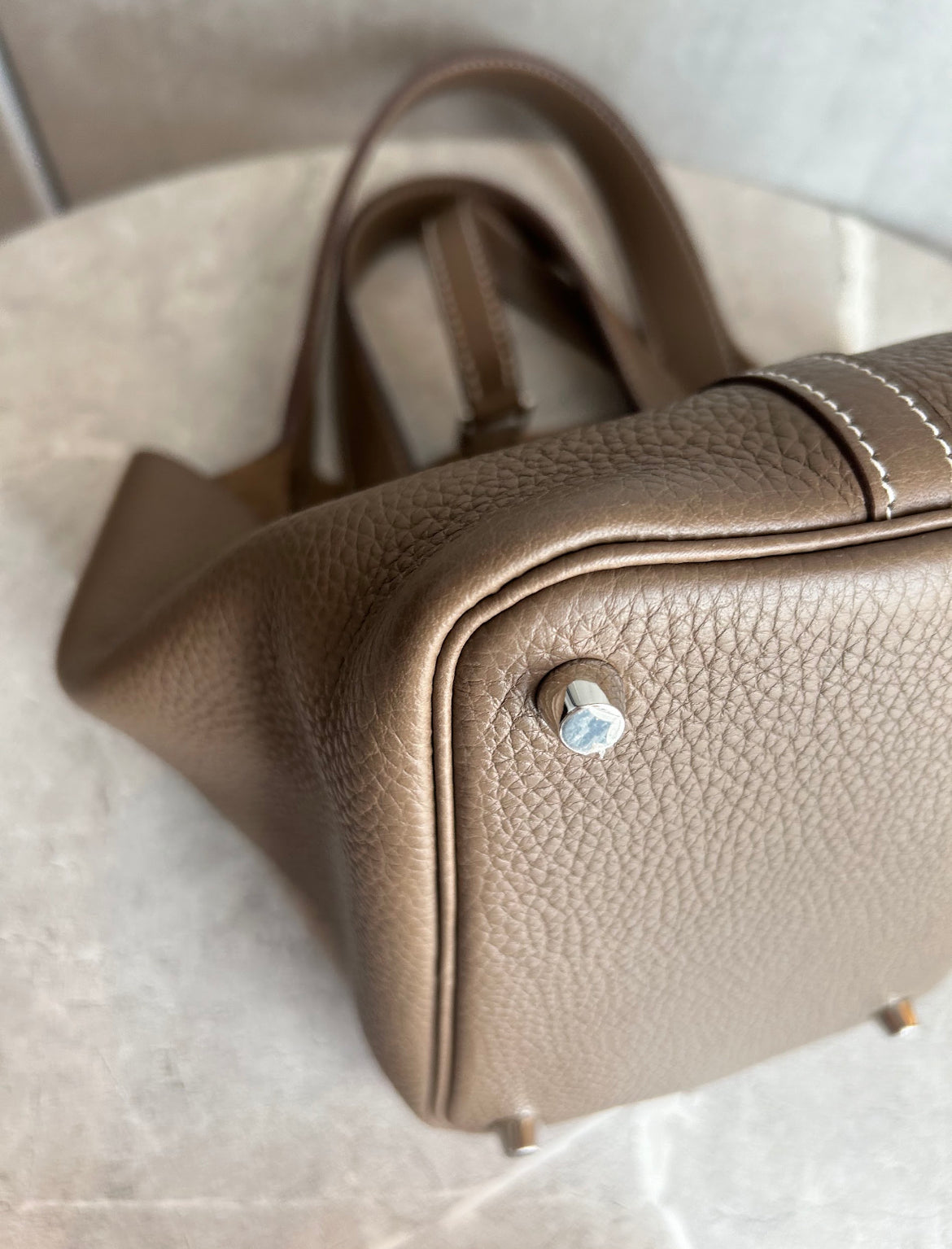 HERMES ピコタンPM エトゥープ シルバー金具#1503
