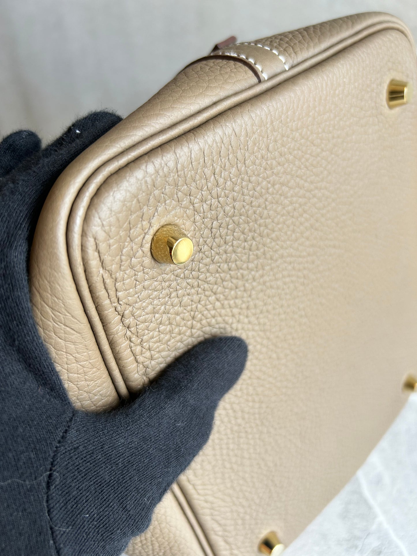 【HERMES】ピコタンロックMM エトゥープ ゴールド金具#485
