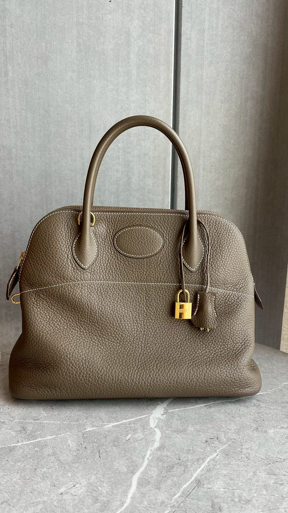 ボリード31/エトゥープ/ゴールド金具 #1180