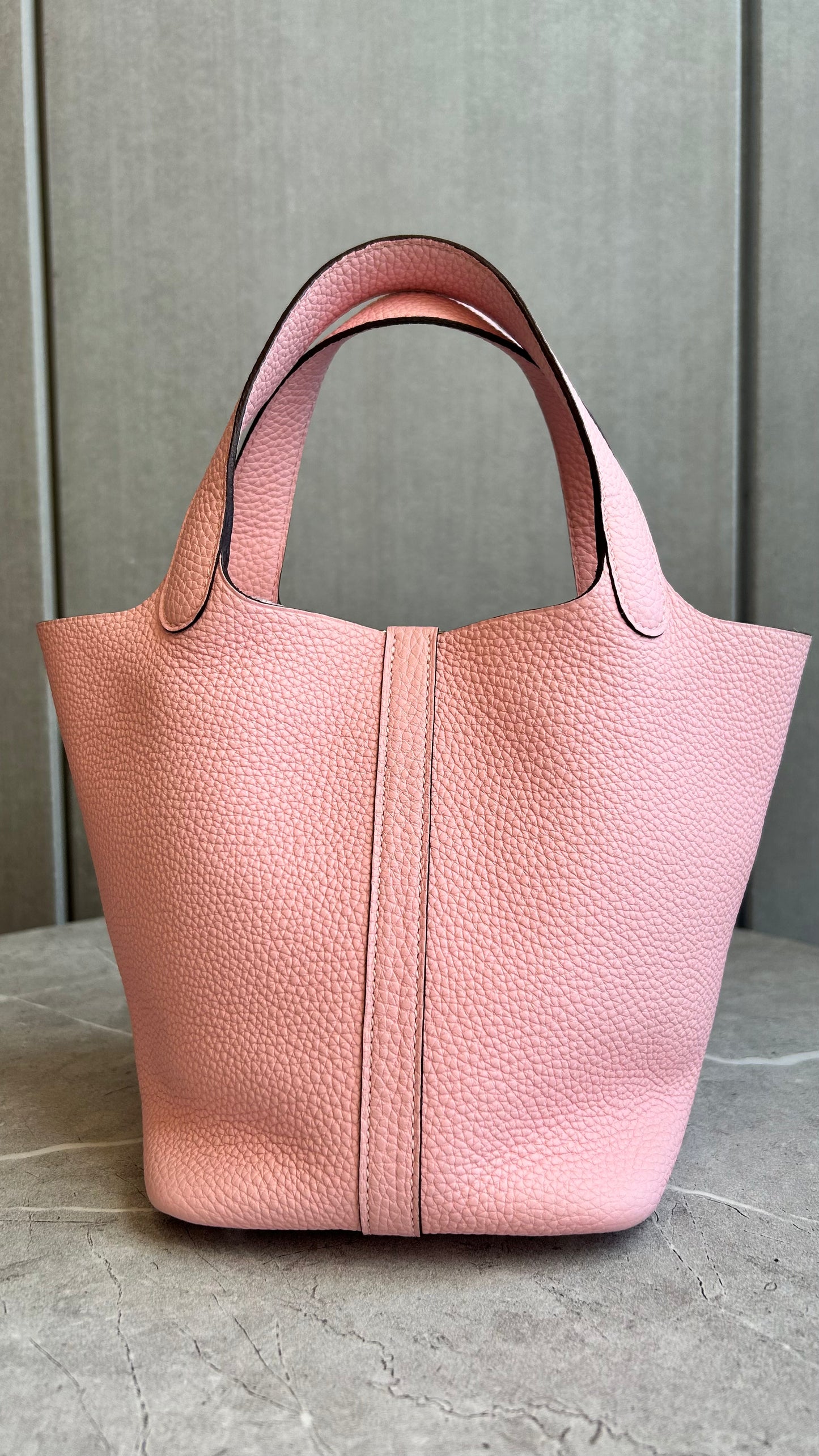 【HERMES】ピコタンロックPM ローズサクラ シルバー金具#775