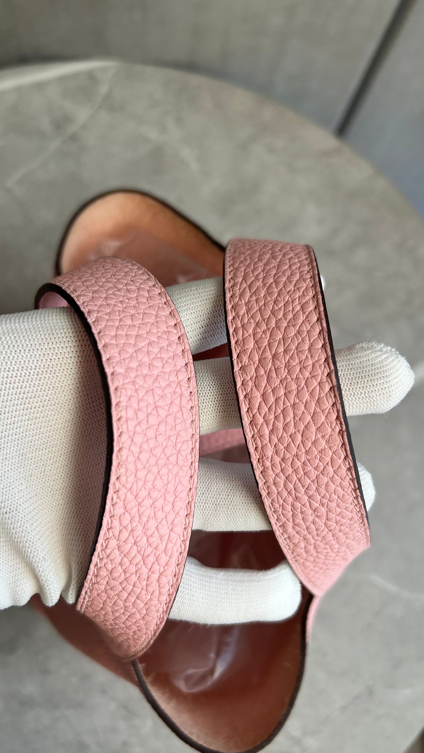 【HERMES】ピコタンロックPM ローズサクラ シルバー金具#775