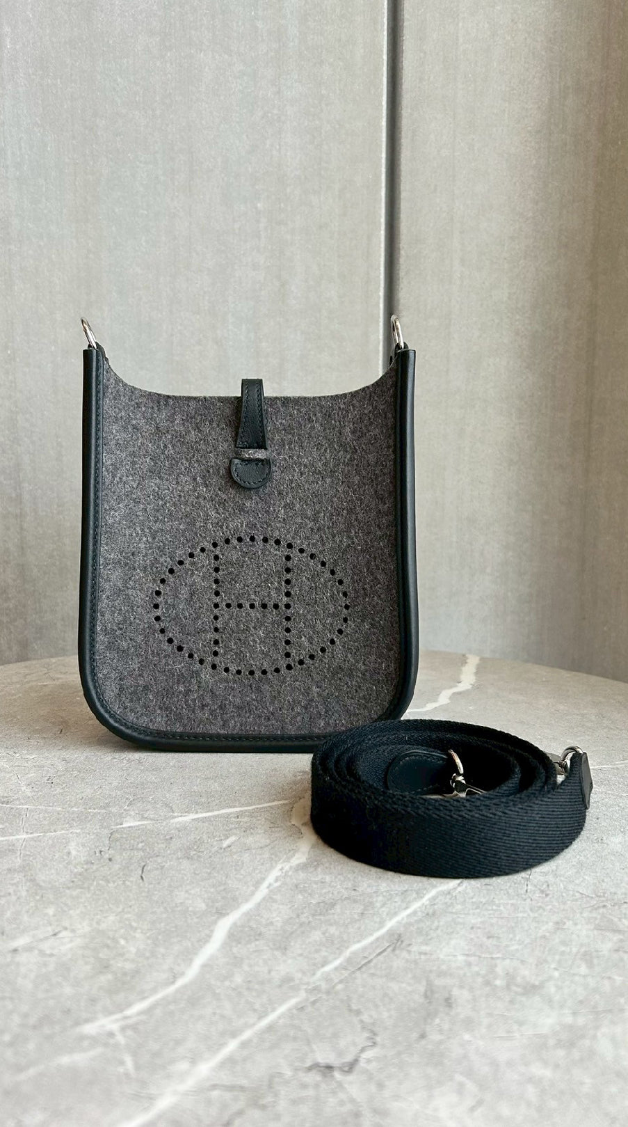 エヴリンTPM/ノワールフェルト/シルバー金具 #1140