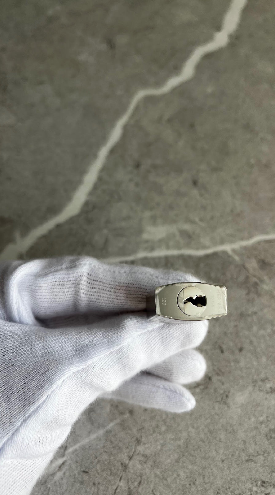 ボリード25/エトゥープ/シルバー金具 #1281