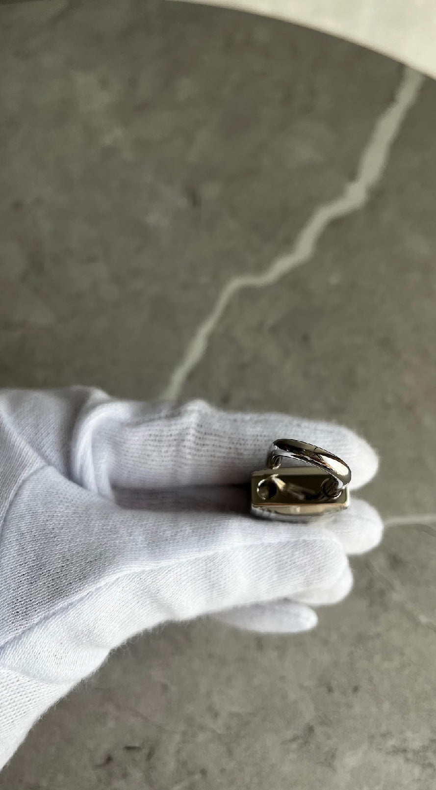 ボリード25/エトゥープ/シルバー金具 #1281