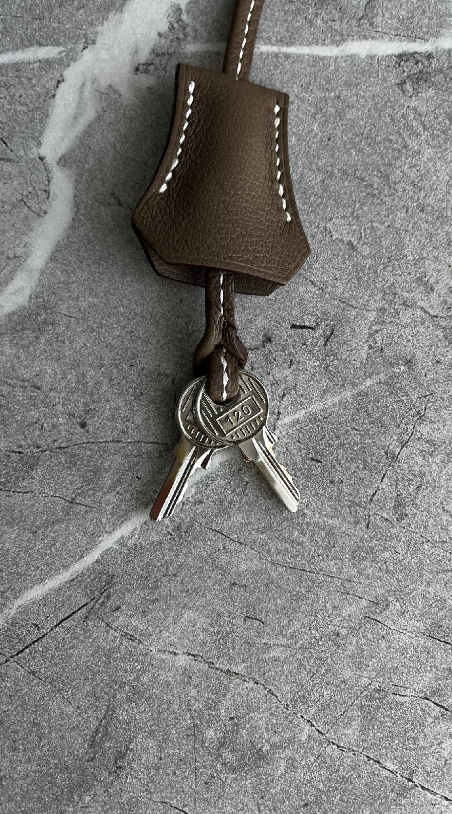 ボリード25/エトゥープ/シルバー金具 #1281