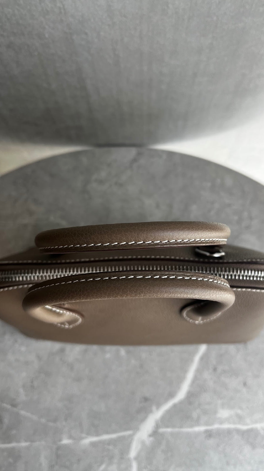 ボリード25/エトゥープ/シルバー金具 #1281