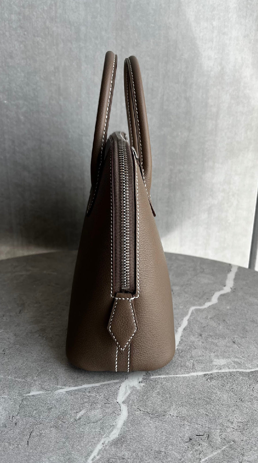 ボリード25/エトゥープ/シルバー金具 #1281