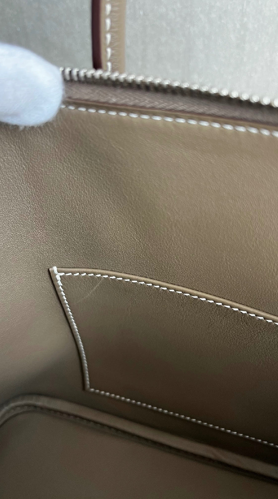 ボリード25/エトゥープ/シルバー金具 #1281