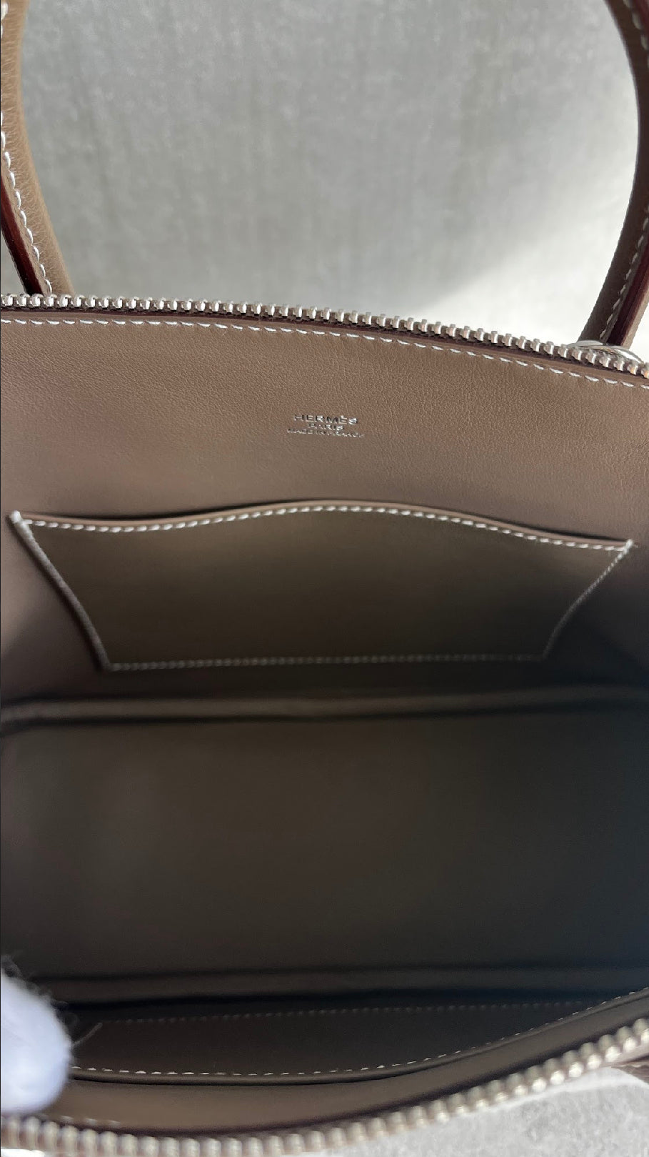 ボリード25/エトゥープ/シルバー金具 #1281