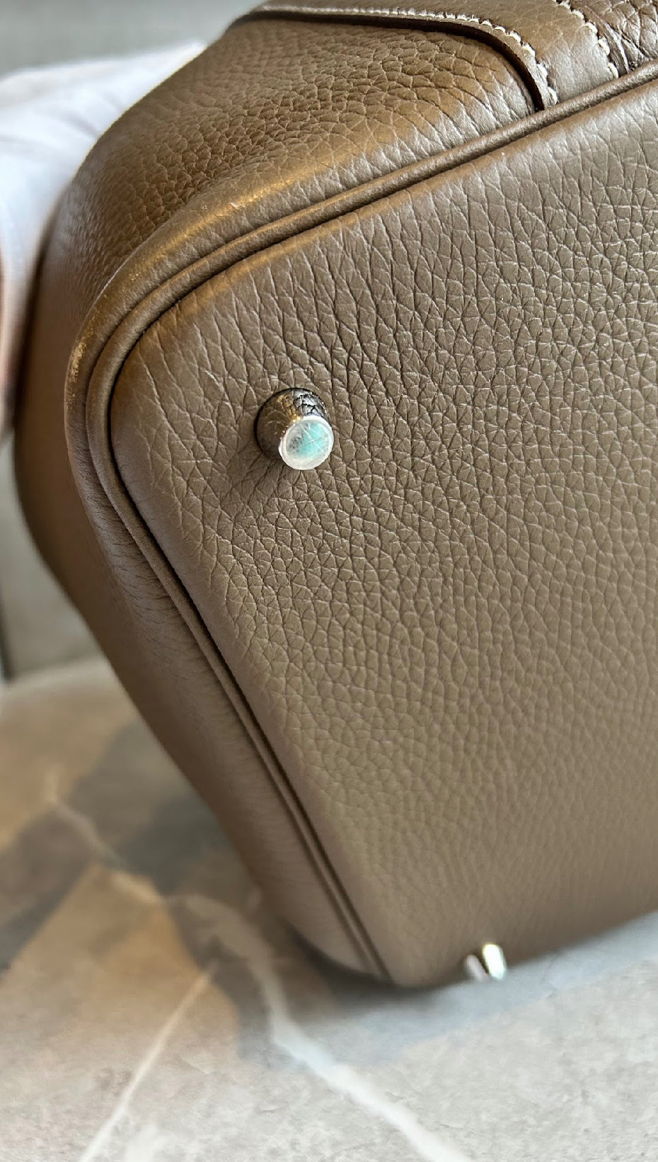【HERMES】ピコタンロックMM エトゥープ シルバー金具#506