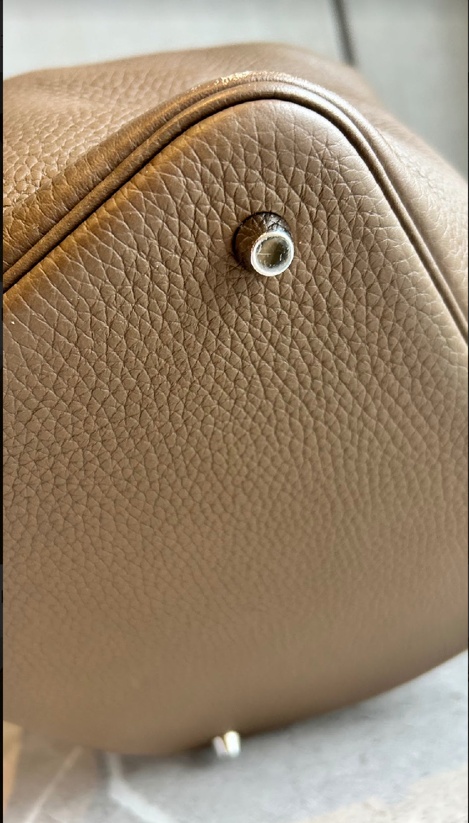 【HERMES】ピコタンロックMM エトゥープ シルバー金具#506
