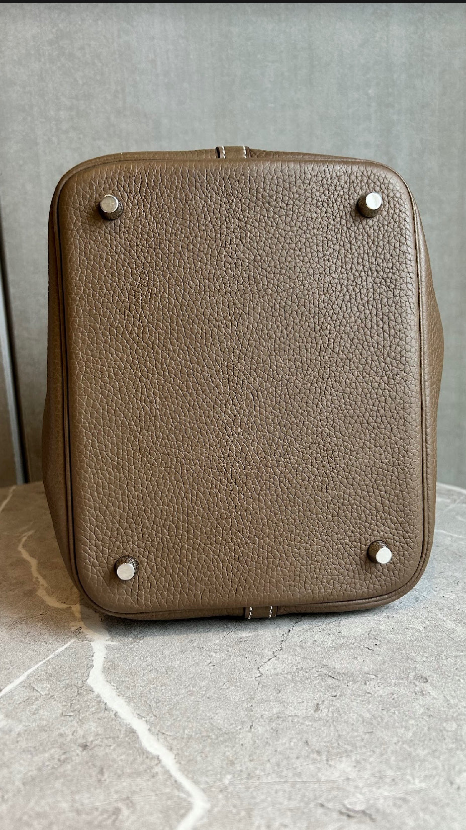 【HERMES】ピコタンロックMM エトゥープ シルバー金具#506