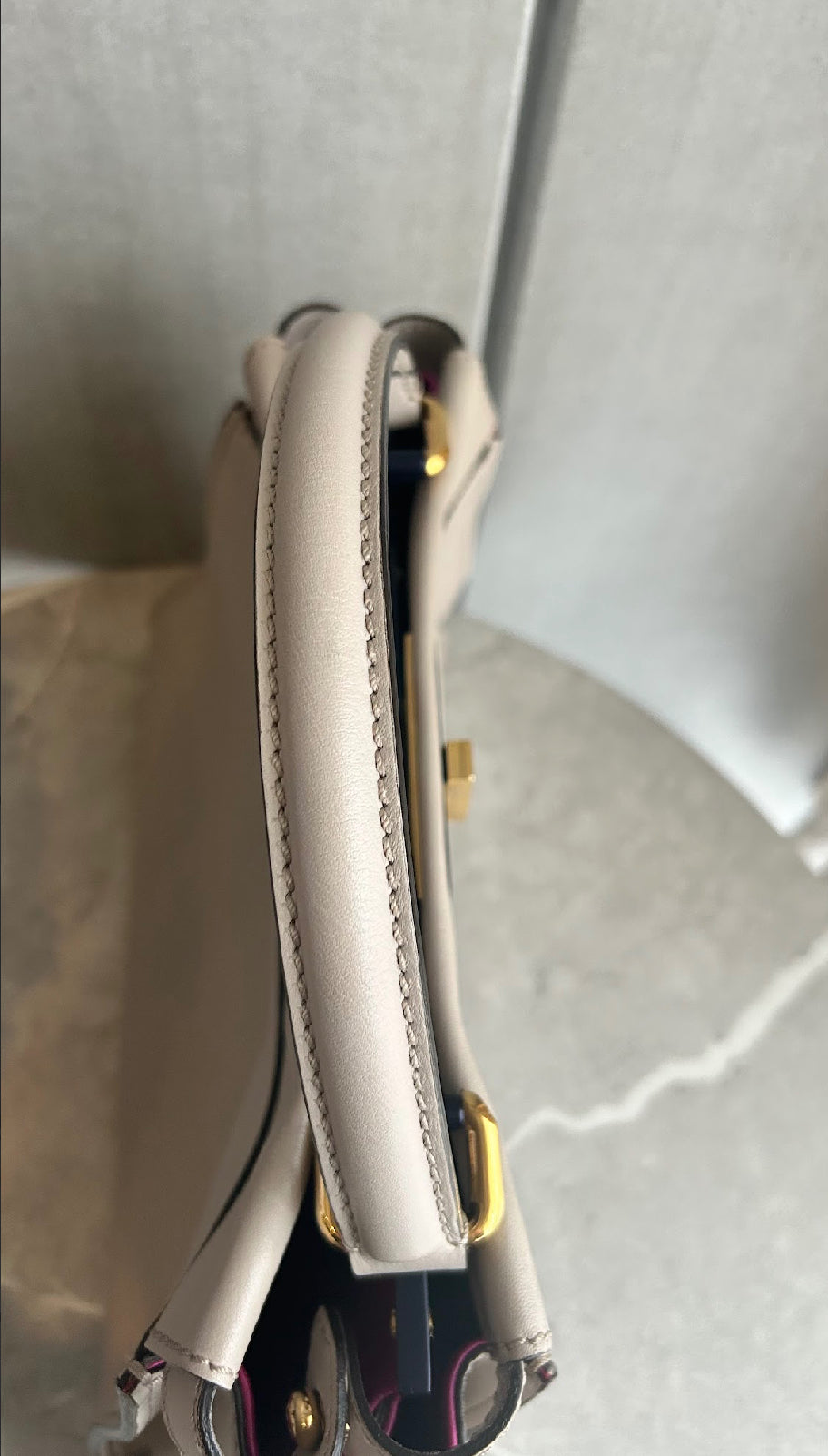 【FENDI】ピーカブー/ピンクベージュ系/ゴールド金具 #1323