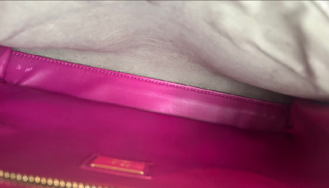 【FENDI】ピーカブー/ピンクベージュ系/ゴールド金具 #1323