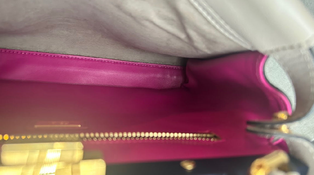 【FENDI】ピーカブー/ピンクベージュ系/ゴールド金具 #1323