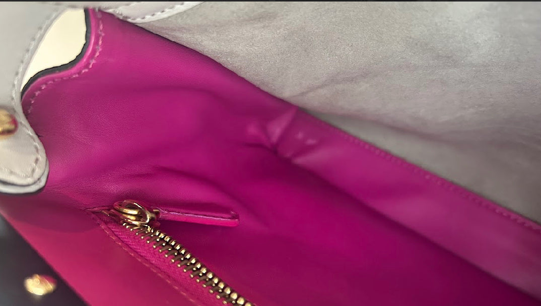 【FENDI】ピーカブー/ピンクベージュ系/ゴールド金具 #1323