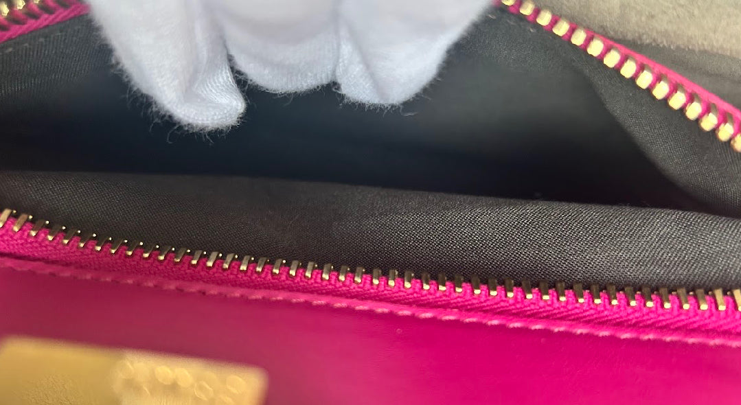 【FENDI】ピーカブー/ピンクベージュ系/ゴールド金具 #1323