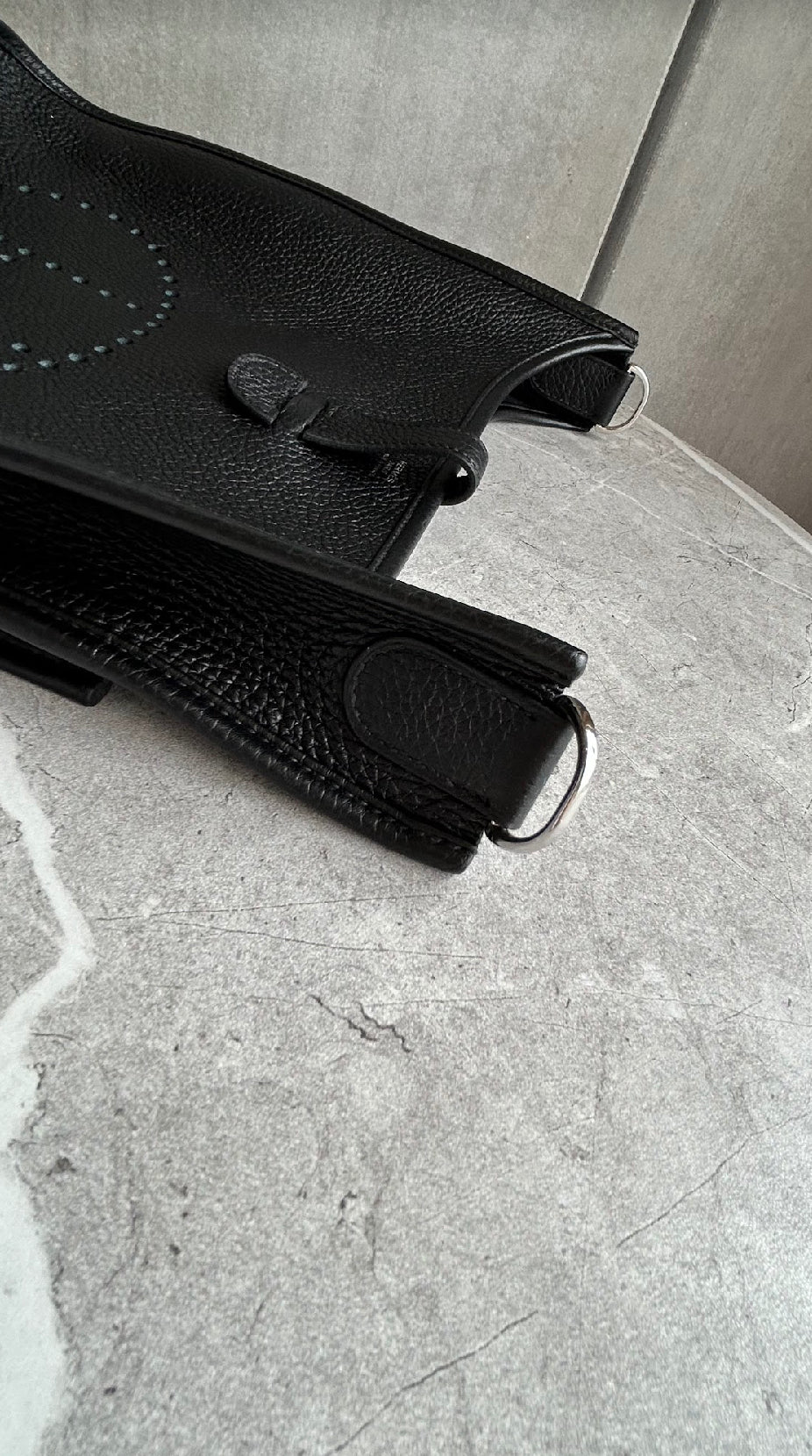 【HERMES】エヴリンPM ノワール シルバー金具