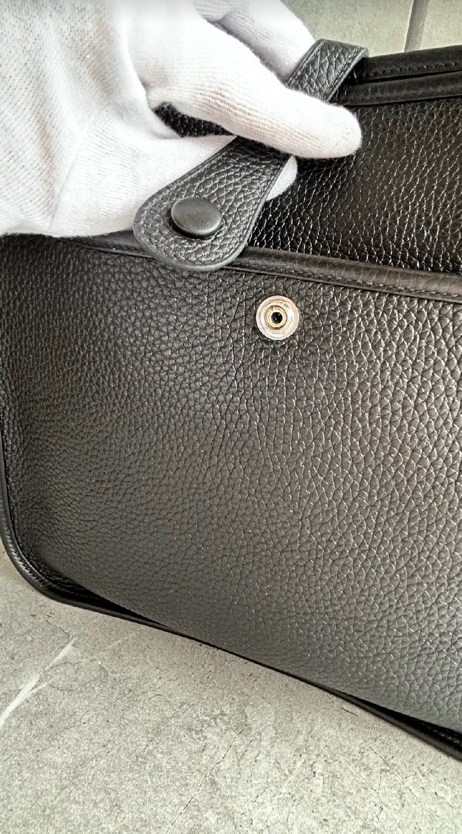 【HERMES】エヴリンPM ノワール シルバー金具