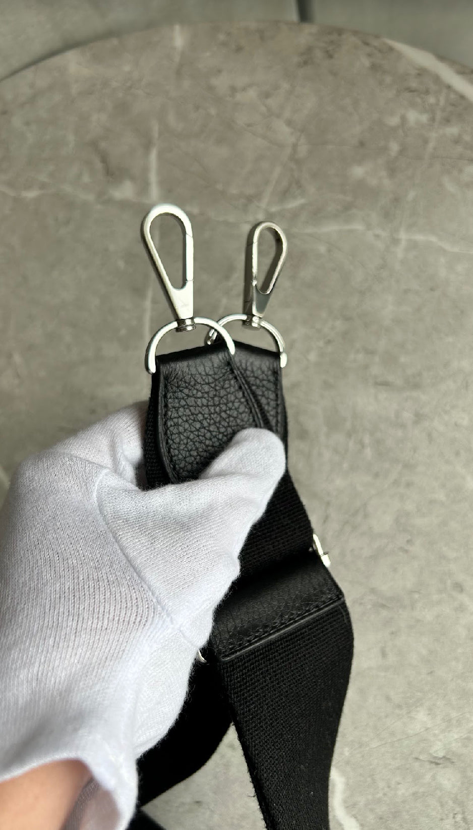 【HERMES】エヴリンPM ノワール シルバー金具