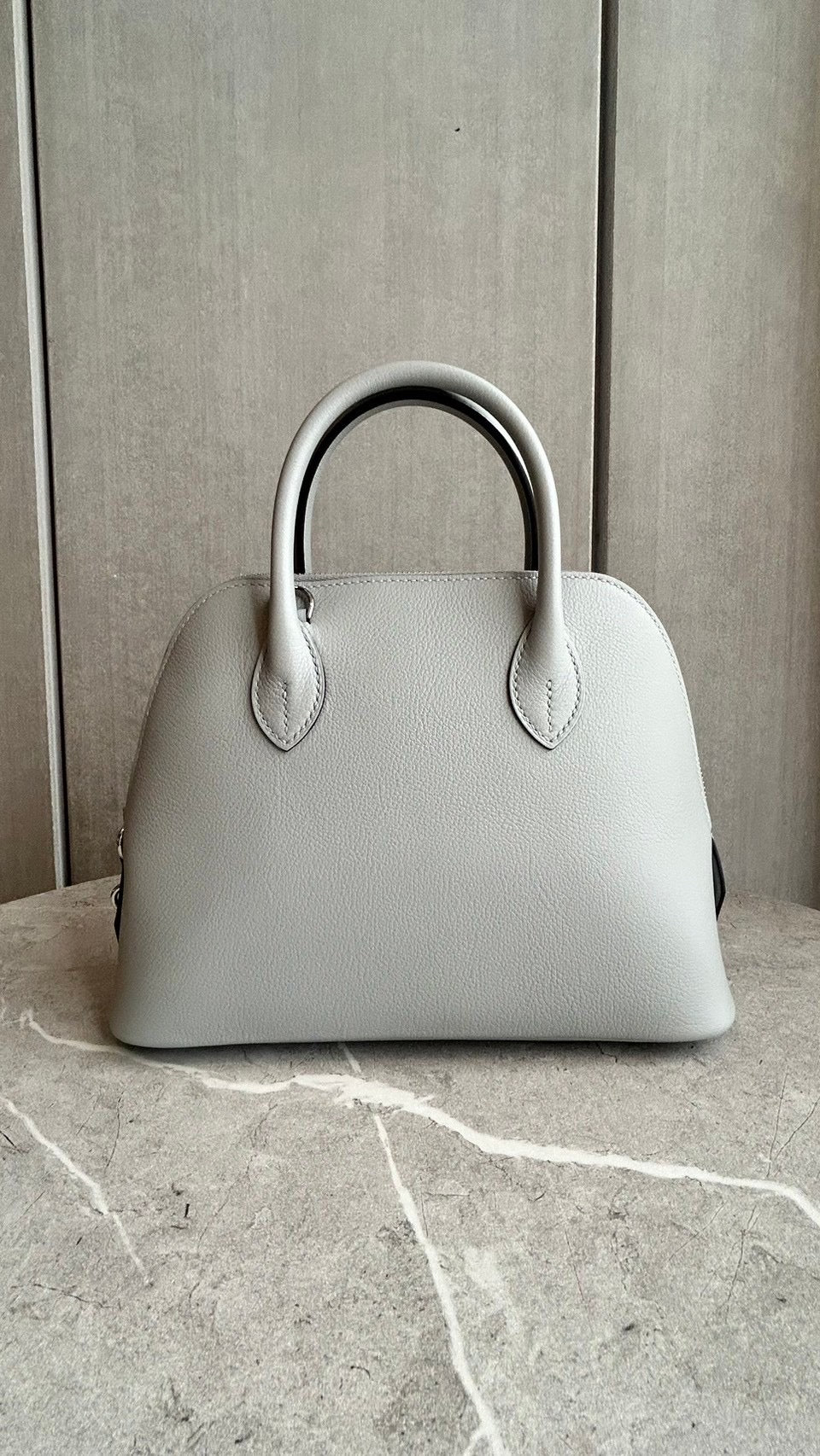 【HERMES】ボリード1923 ブルークラシエ シルバー金具 #669