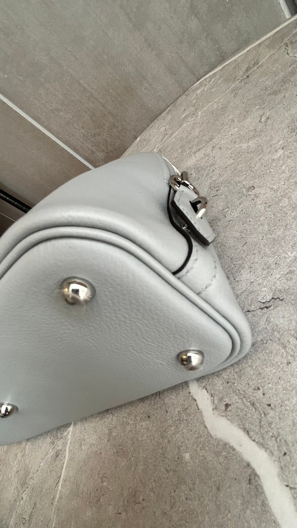 【HERMES】ボリード1923 ブルークラシエ シルバー金具 #669