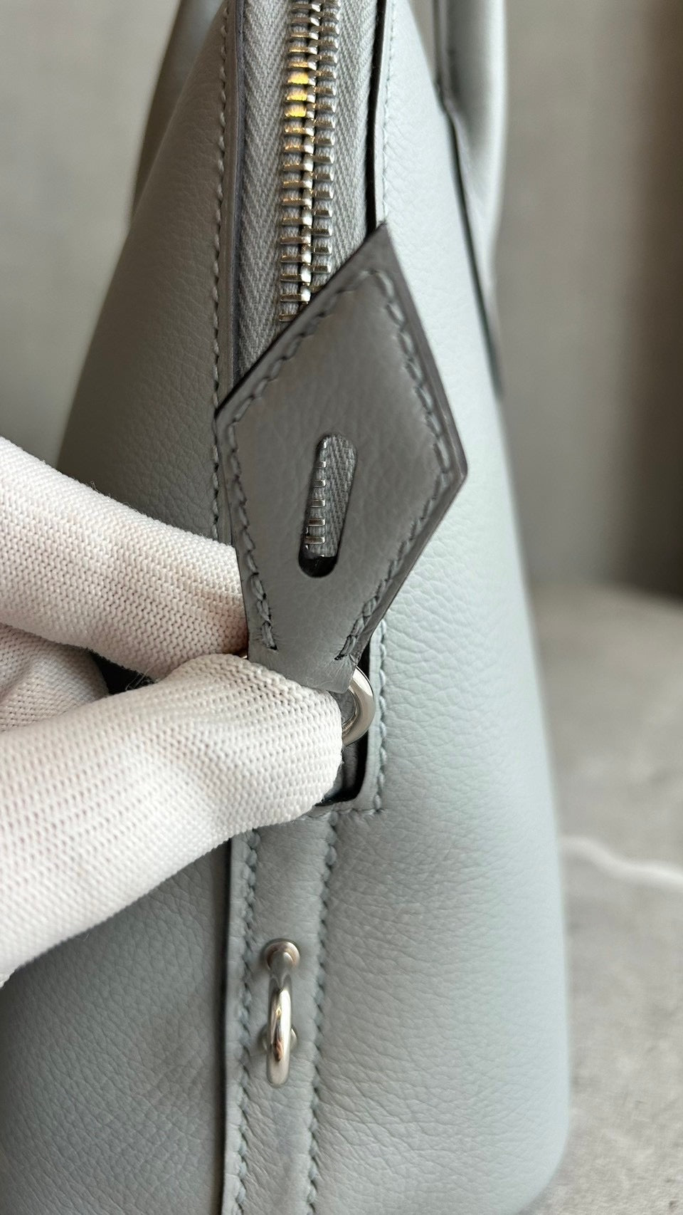 【HERMES】ボリード1923 ブルークラシエ シルバー金具 #669