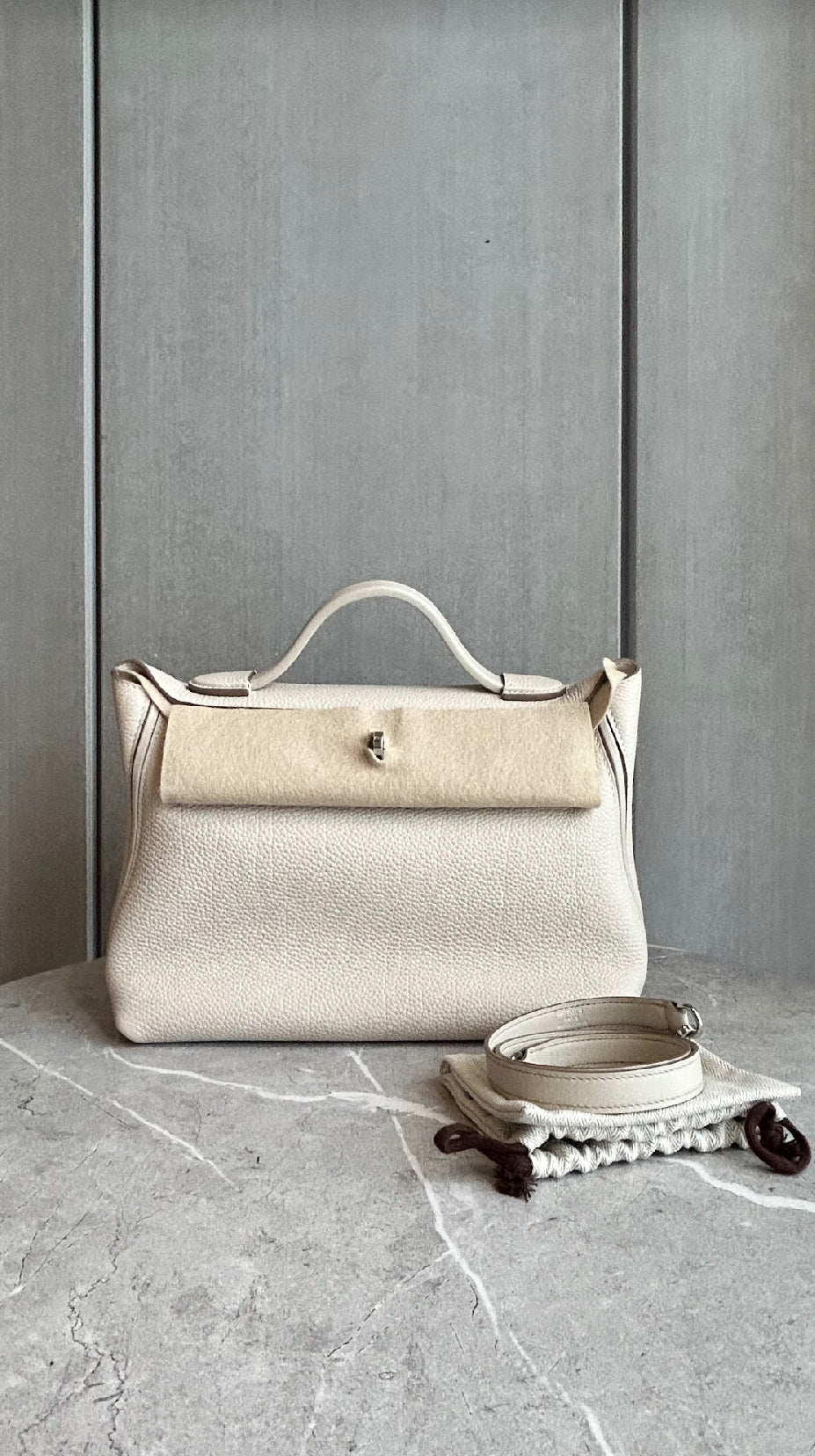 【HERMES】ヴァンキャトル29 べトン クレ シルバー金具