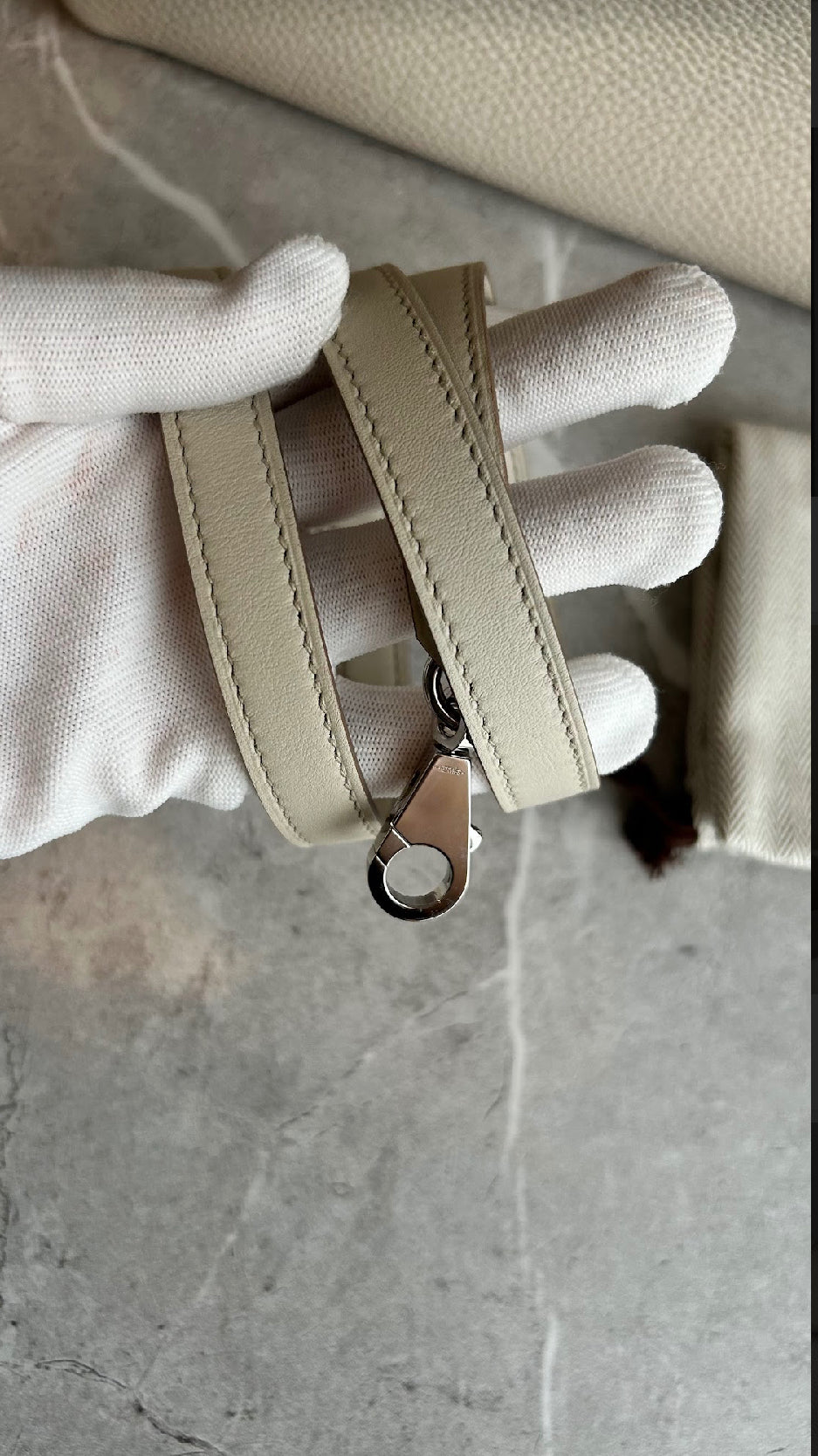 【HERMES】ヴァンキャトル29 べトン クレ シルバー金具