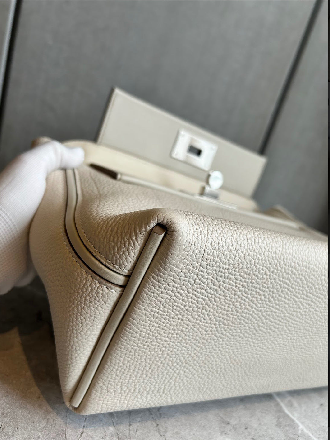 【HERMES】ヴァンキャトル29 べトン クレ シルバー金具