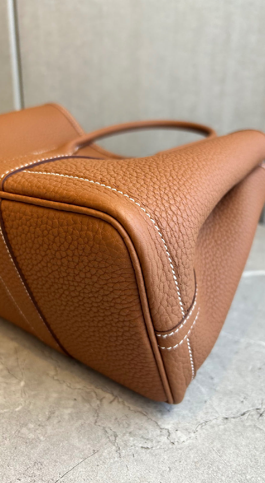 【HERMES】ガーデンパーティーTPM/ゴールド/オールレザー #781