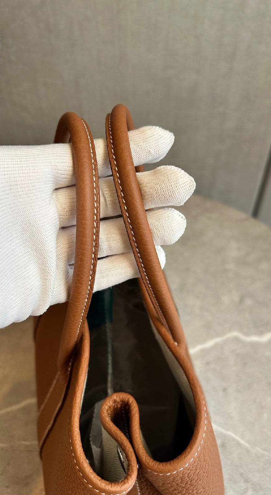 【HERMES】ガーデンパーティーTPM/ゴールド/オールレザー #781